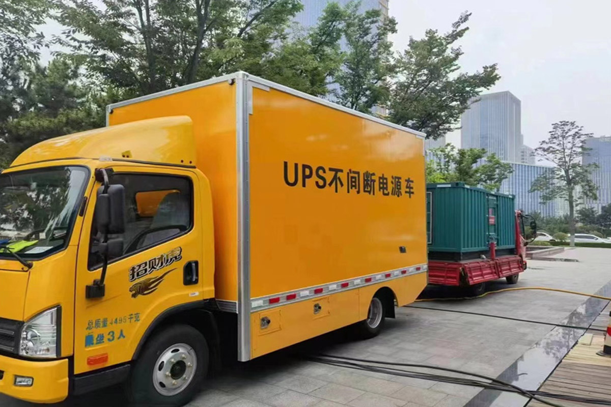 汝南发电机租赁施工现场